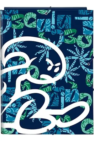 Safta M068 EL BAMBINO Glassy-Cartella Folio con 3 baveri, ideale per bambini di diverse età, confortevole e versatile, qualità e resistenza, 26 x 36,5 cm, colore blu marino, standard (512407068)