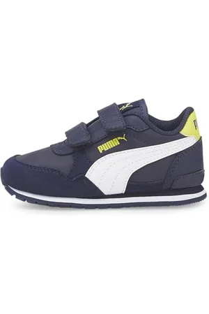 PUMA St Runner V3 NL V Inf, Scarpe da Ginnastica Unisex-Bimbi 0-24, Peacoat Lemon Sherbert, 20 EU