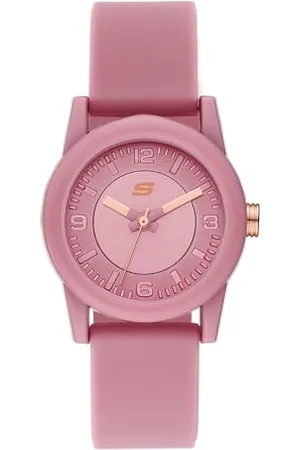 Skechers Orologio Rosencrans Donna, movimento a tre lancette, cassa in policarbonato da 30 mm con cinturino in silicone, SR6201