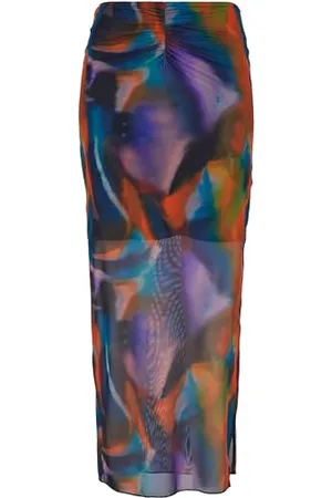 Urban classics Ladies AOP Mesh Tube Skirt Gonna, , M Donna