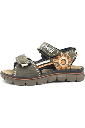 Primigi Tevez, Sandali Uomo, Verde Militare-Nero, 36 EU