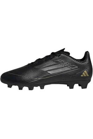 adidas F50 Club Football Boots Flexible Ground, Scarpe da Calcio, Core Black/Iron Metallic/Gold, 29 EU