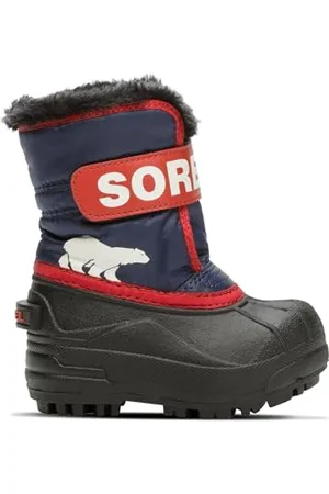 sorel Snow Commander Boot, Stivali Invernali, Unisex - Bambini e ragazzi, Nocturnal/Sail Red 2024, 31 EU