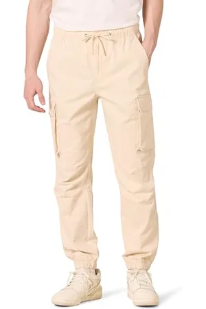 Amazon Pantaloni Jogger Cargo con Coulisse in Vita dalla vestibilità Standard Uomo, , S