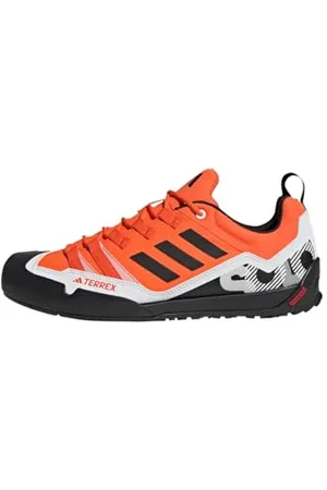 adidas Terrex Swift Solo 2.0 Hiking Shoes, Scarpe da Trekking Unisex-Adulto, Orange/Core Black/Crystal White, 47 1/3 EU