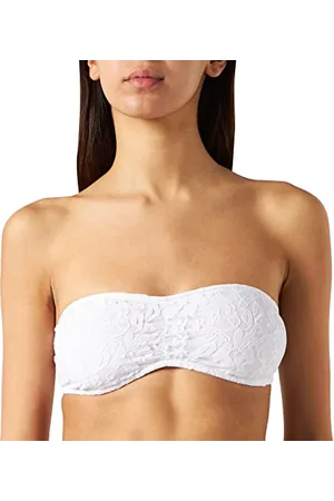 Urban classics Ladies Laces Bandeau, Canottiera, Donna, (White 00220), S