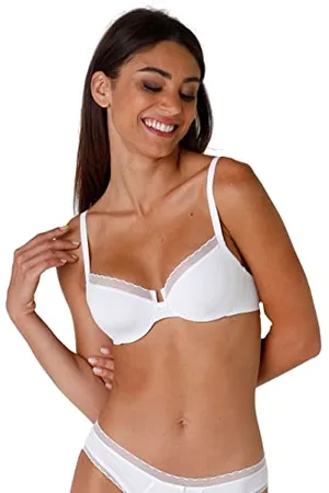Lovable Reggiseno con Ferretto e Coppe non Imbottite Preformate in Microfibra, Sostegno, Forma Seno Naturale, Art. 027M, My Daily Comfort Donna, , 40 / 6D