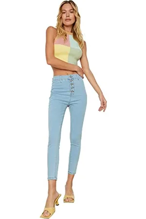 Trendyol Jegging Jeans Auf der leichten Vorderseite, , 42 da Donna