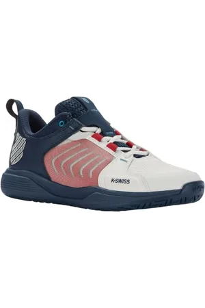 K-Swiss Scarpe da tennis Ultrashot Team da uomo, Blanc De Blanc/Blu Opale/Lecca-lecca, 44 EU