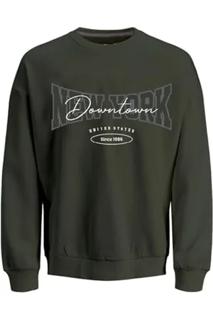 JJ Jrebnewyork Sweat Crew Neck SN Maglia di Tuta, , M Uomo