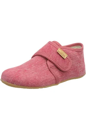 Living Kitzbühel Babyklettschuh unifarben mit Lederinnnensohle Recycled Cotton, Ciabatte Unisex-Bambini, , 18 EU