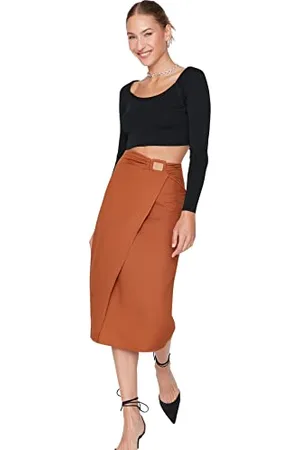 Trendyol Midi da Donna Matita Gonna Intrecciata, , 64