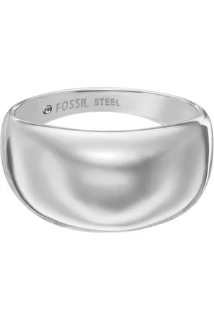 Fossil Anello da donna All Stacked Up in acciaio inox, JF04747040, Acciaio inossidabile, Nessuna pietra preziosa