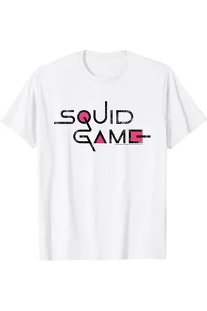 Squid Game Logo classico con testo nero di Maglietta