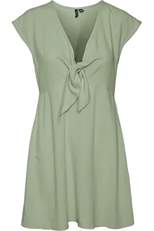 VERO MODA Vmmymilo Mini Abito Manica ad Aletta Wvn Ga Vestito, , S Donna