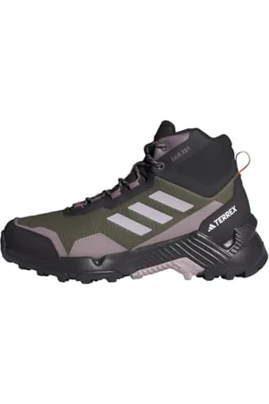 adidas Eastrail 2.0 Mid Rain.RDY Hiking Waterproof Shoes, Scarpe da Trekking Donna, Olive Strata/Silver Dawn/Amber Tint, 43 1/3 EU