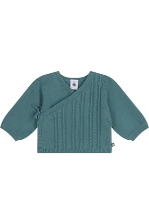 Petit Bateau A0AXY Cardigan A Maniche Lunghe Unisex - Bimbi 0-24 12 Mesi