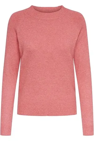 ONLY Onlrica Life L/S Pullover Knt Noos, Sun Kissed Coral/Detail:Melange, XL Donna