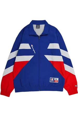 Champion Legacy Retro Sport-Crinkle WR And Soft Mesh Full-Zip Giacca Sportiva, , XXL Uomo