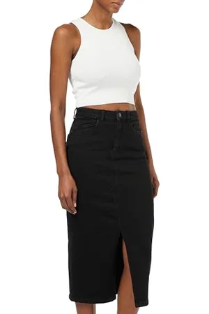 Noisy May Nmkath Nw Slit Midi Skirt Vi478bl Noos Gonna, , L Donna