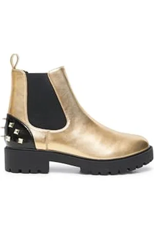 Desigual Scarpe da Motociclista, Oro, Stivali alla Moda Donna, , 38 EU