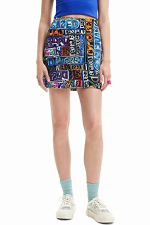 Desigual FAL_Lettering 2000 Skirt, , S Donna