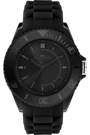 Fynch-Hatton Orologio Analogico al Quarzo Uomo con Cinturino in Silicone FHT-0021-PQ