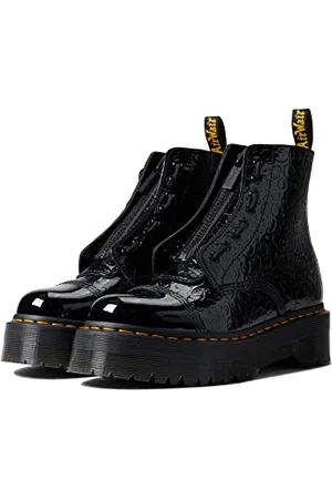 Dr. Martens DR MARTENS Sinclair Leopard Emboss, Sneaker Donna, Black, 41 EU
