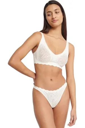 Sloggi Donna Zero Feel Bliss String, Silk Bianco