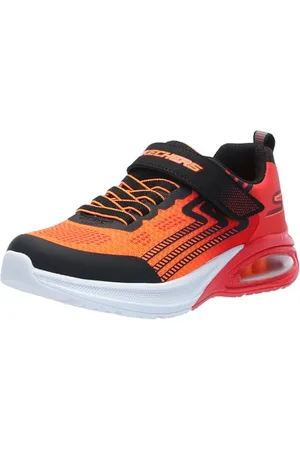 Skechers Microspec Max Advance, Scarpe da Ginnastica, Black/Red, 23 EU