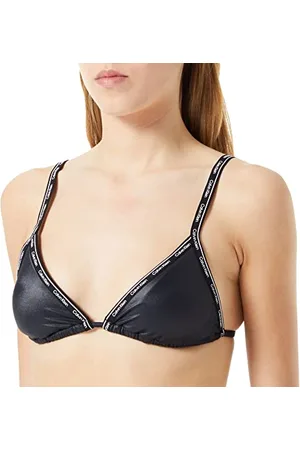 Calvin Klein Top Bikini a Triangolo Donna Imbottito, (PVH Black), S