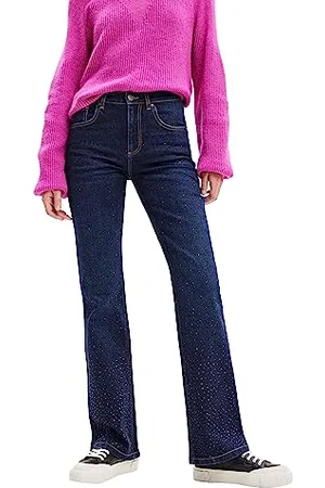 Desigual Denim Pantaloni Casual, , 48 Donna