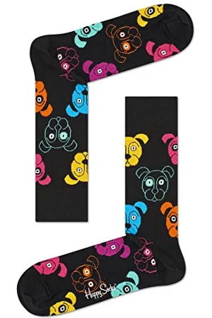 Happy Socks Dog Sock Calzini, , 41-46 (Pacco da 6) Unisex-Adulto