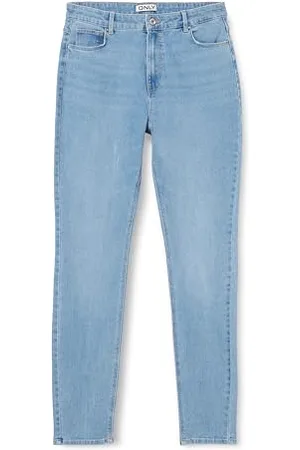ONLY Onldruna Hw Skinny Dnm Pimbox, Jeans Donna, Mix Blu Chiaro, 28W / 32L