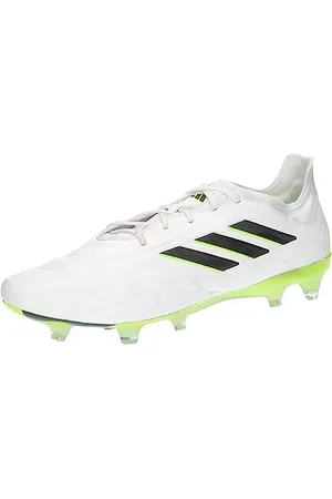 adidas Copa Pure.1 Fg, Football Shoes (Firm Ground) Unisex-Adulto, Ftwr White/Core Black/Lucid Lemon, 37 1/3 EU