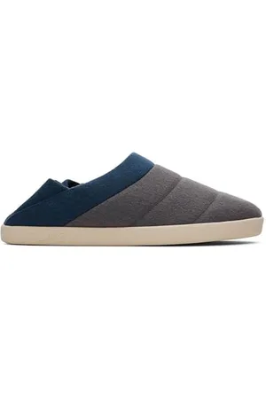 TOMS Ezra, Pantofole Uomo, Forged Iron Multi Felt/Fleece, 40 EU