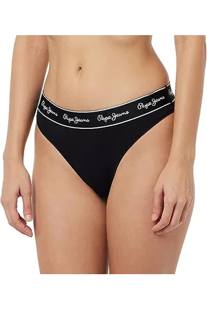 Pepe Jeans Pepe Bikini, Intimo in Stile Bikini Donna, (Black),L