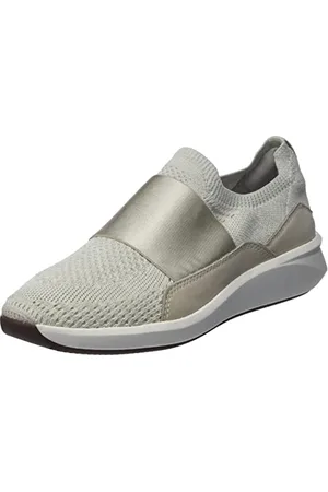 Clarks Un Rio, Mocassino da Donna, Bianco (White Knit), 35.5 EU