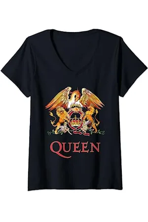 Queen Stemma classico ufficiale Maglietta con Collo a V