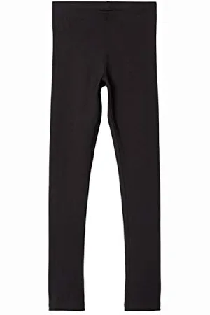 NAME IT Nitvivian Legging Nmt Noos, Leggings Bambine e ragazze, (Black), 146