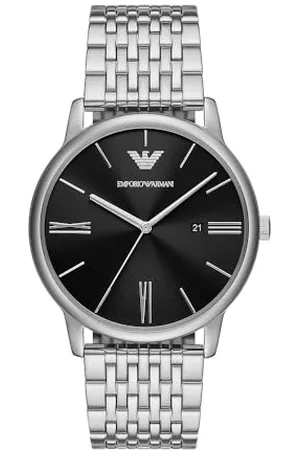 Emporio Armani Orologio da uomo a tre sfere in acciaio con datario, AR11600