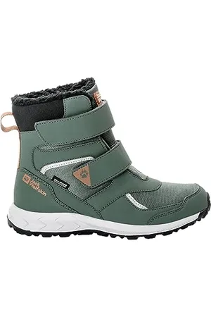 Jack Wolfskin Woodland WT Texapore High VC K, Stivali Invernali, Ardesia/Verde, 32 EU