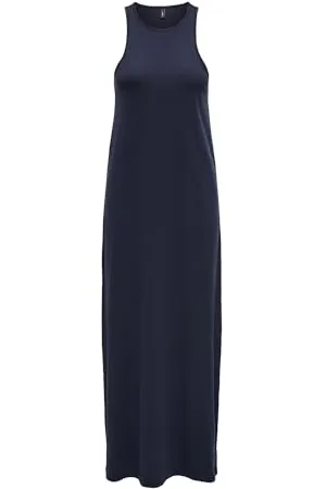 ONLY Onlmay Life S/L Long Dress Box Jrs Maxi Abito, , M Donna