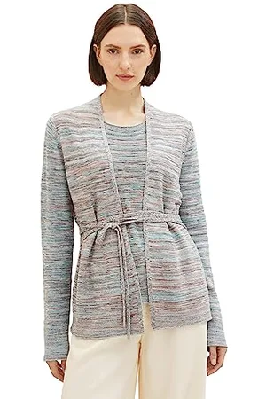 TOM TAILOR Cardigan con Cintura, , M Donna