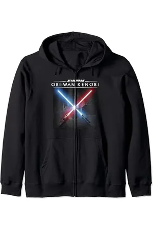 STAR WARS : Obi-Wan Kenobi Crossed Lightsabers Poster Felpa con Cappuccio