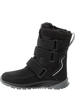 Jack Wolfskin Polar Boot Texapore High VC K, Stivali da Neve, Nero/Grigio, 34 EU