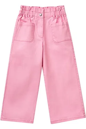 Benetton Pantalone 4RISGF00U Jeans, , 82 Bambina