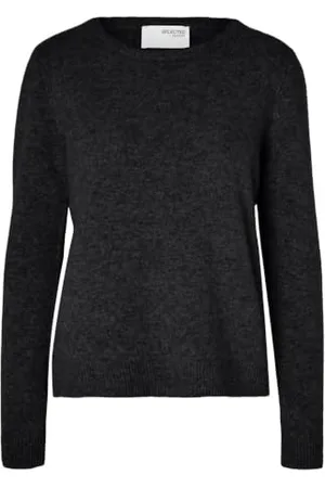 SELECTED Slfmanila LS Knit Cashmere O-Neck Noos Maglione Lavorato a Maglia, , XL Donna