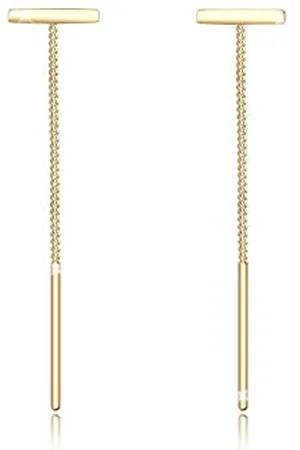 Elli Orecchini Donne Orecchini Pendenti Pull-Through Bacchetta Geo Tendenza in Argento Sterlino 925
