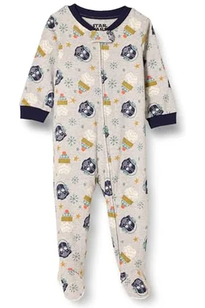 Amazon Disney | Marvel | Star Wars Pigiami con Piedi Attillati in Cotone Unisex Bimbi, , 0 mesi